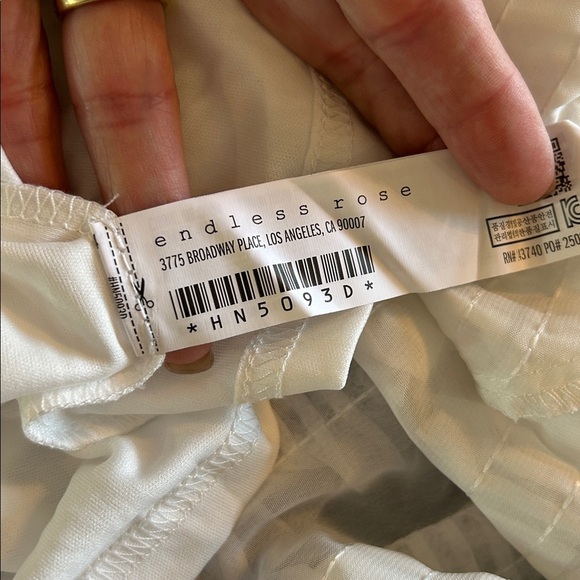 Anthropologie ENDLESS ROSE STRAPLESS TEXTURED FITTED MINI DRESS NWT - Picture 6 of 11